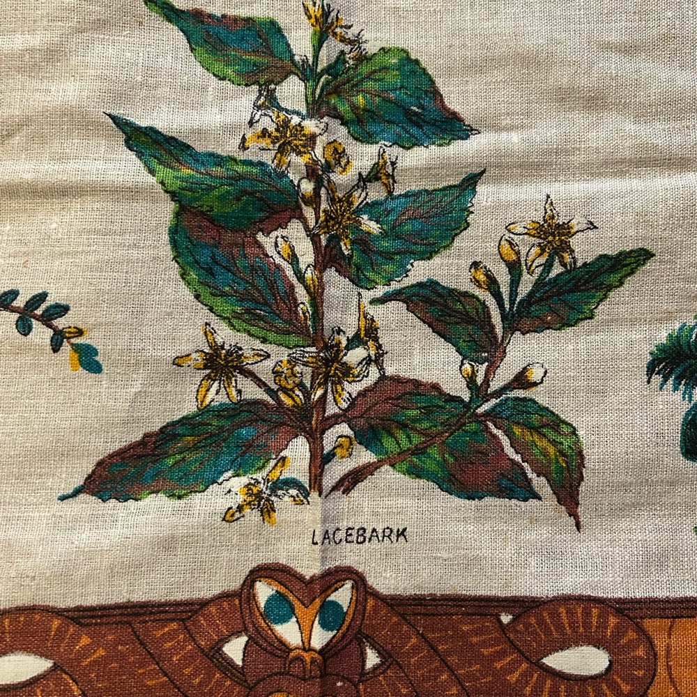 Vintage Maori New Zealand Taniwha Tablecloth or Hangable Tapestry - Picture 3 of 12